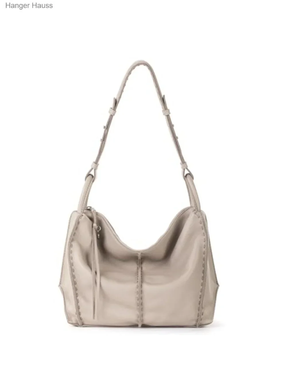The Sak Los Feliz Hobo Leather Handbag Travel Purse with Zipper Pocket